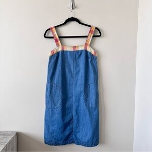 ANTHROPOLOGIE-MO:VINT Double Pocket Denim Dress (Size:Small)